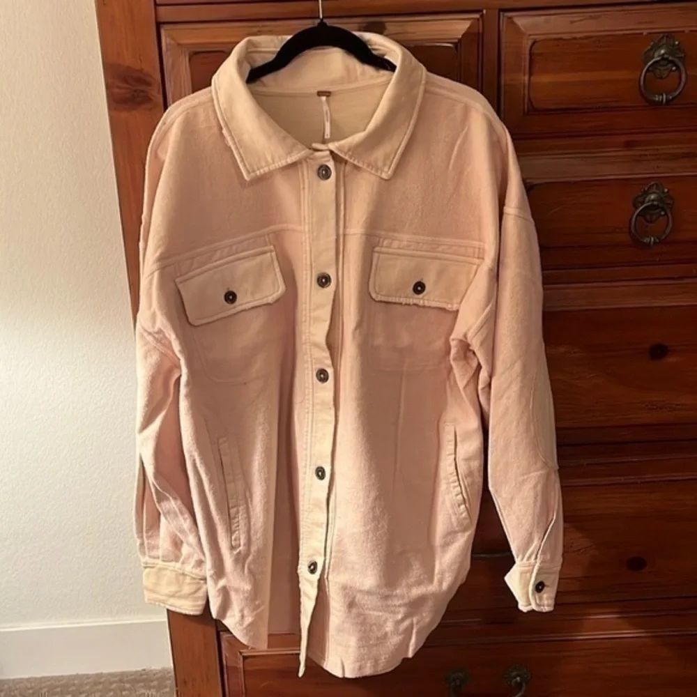NWT Free People The Ruby Jacket Peach Colored Size Large